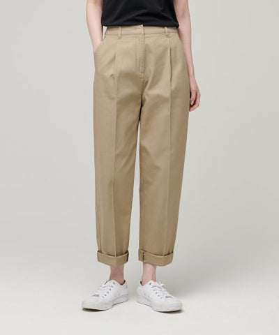 MUSINSA STANDARD WOMAN Women's Tapered Chino Pants [Beige]