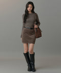 MUSINSA STANDARD WOMAN MUSINSA STANDARD WOMAN Women's Corduroy Mini Skirt Khaki Brown