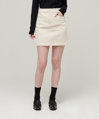 MUSINSA STANDARD WOMAN Women's Corduroy Mini Skirt (Cream)