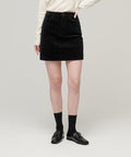 MUSINSA STANDARD WOMAN MUSINSA STANDARD WOMAN Corduroy Mini Skirt Black