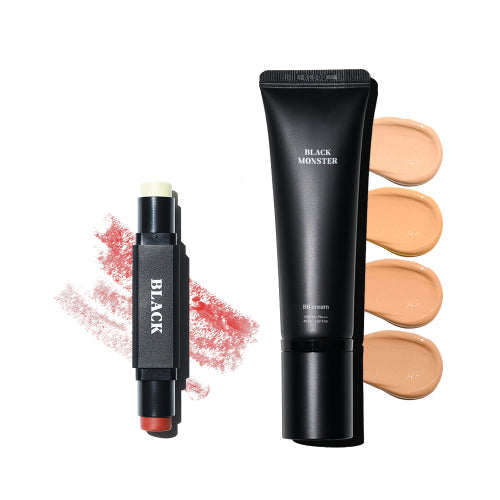 BLACKMONSTER BLACKMONSTER Basic 2-piece set (black balm + BB cream)