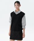MUSINSA STANDARD WOMAN MUSINSA STANDARD WOMAN Women's Knit Vest Black