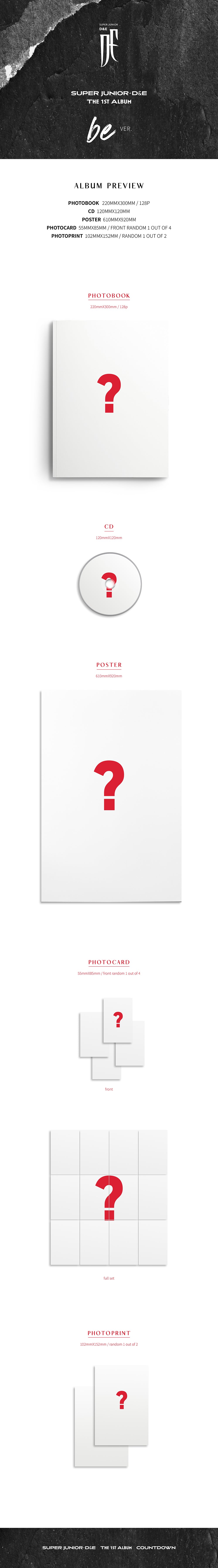 SUPER JUNIOR-D&E - COUNTDOWN / 1st Full Album (be Ver.) detail 3