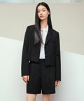 MUSINSA STANDARD WOMAN MUSINSA STANDARD WOMAN Women's Crop Blazer Black