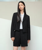 MUSINSA STANDARD WOMAN MUSINSA STANDARD WOMAN Women's Crop Blazer Black