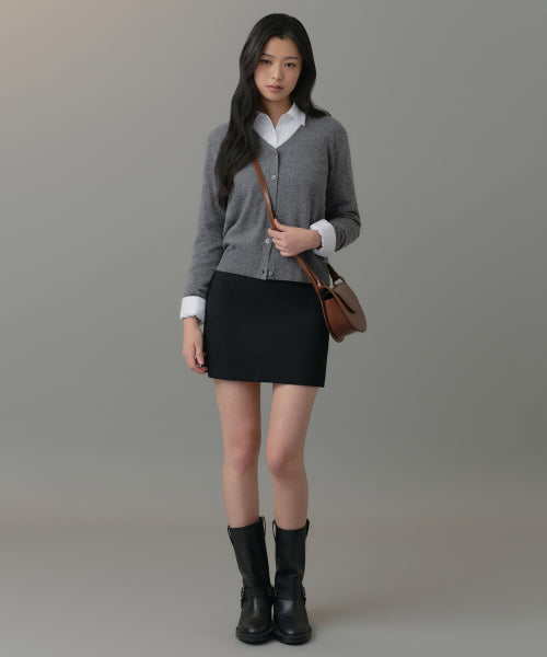 MUSINSA STANDARD WOMAN MUSINSA STANDARD WOMAN Women's Basic Mini Skirt [Black]