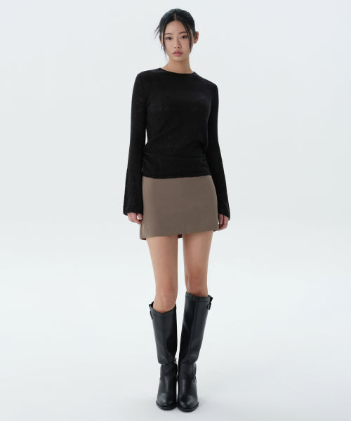 MUSINSA STANDARD WOMAN MUSINSA STANDARD WOMAN Women's Basic Mini Skirt Dusty Beige