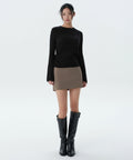 MUSINSA STANDARD WOMAN MUSINSA STANDARD WOMAN Women's Basic Mini Skirt Dusty Beige