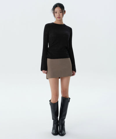 MUSINSA STANDARD WOMAN Women's Basic Mini Skirt Dusty Beige
