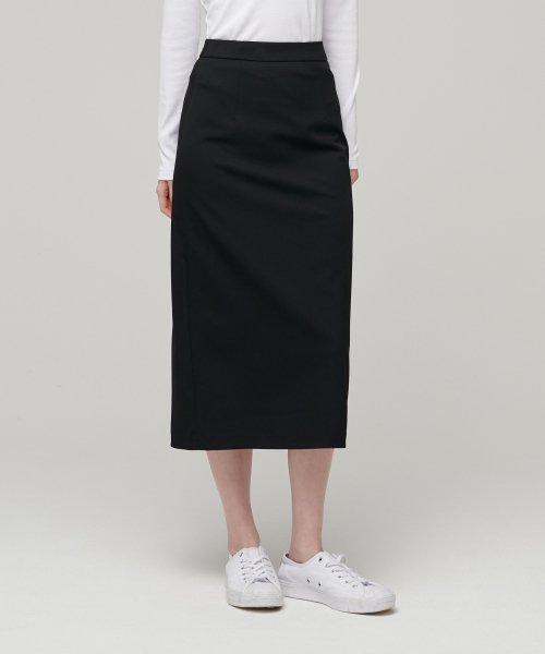 MUSINSA STANDARD WOMAN MUSINSA STANDARD WOMAN Women's High Waist Long Skirt [Black]