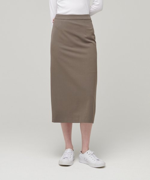 MUSINSA STANDARD WOMAN MUSINSA STANDARD WOMAN High Waist Long Skirt Dusty Beige