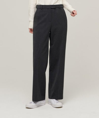 MUSINSA STANDARD WOMAN Slacks Charcoal Gray