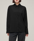 MUSINSA STANDARD WOMAN MUSINSA STANDARD WOMAN Women's Oversized Silky Shirt [Black]