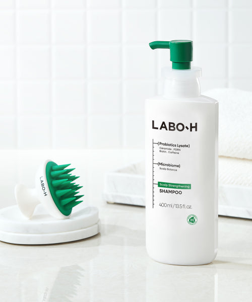 LABO H Hair loss symptom relief scalp strengthening shampoo 400ml + shampoo brush