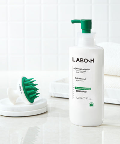 Hair loss symptom relief scalp strengthening shampoo 400ml + shampoo brush