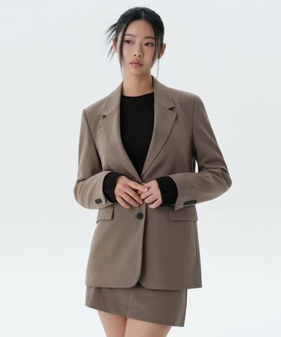 MUSINSA STANDARD WOMAN Women's Basic Blazer Dusty Beige