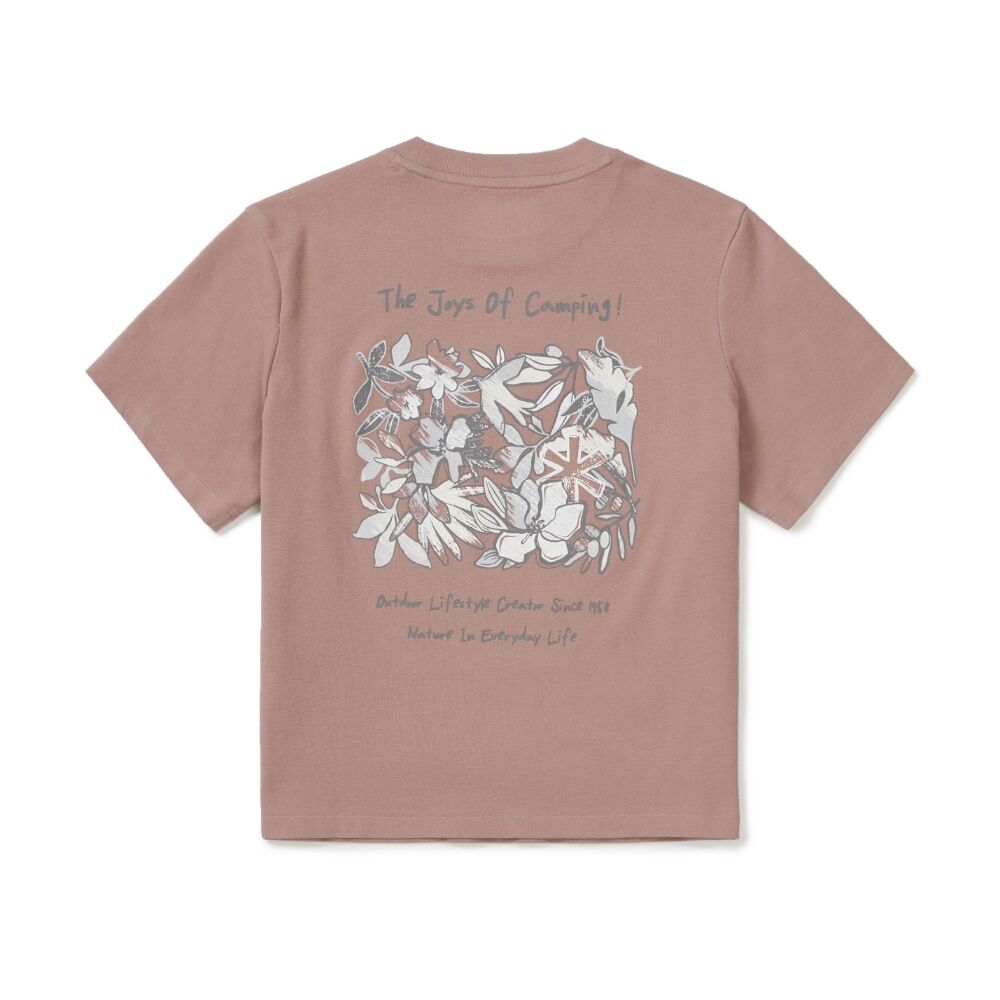 SNOWPEAK APPAREL Sorona Women's Tropical Short Sleeve T-Shirt Deep Pink (S26MWFTS71)