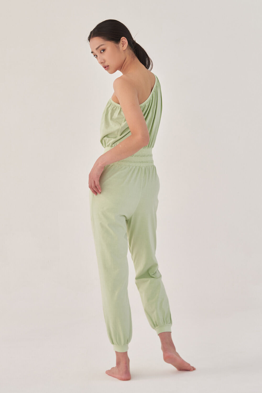 OZEZ OZEZ Jumpsuit Stitched Smoking - Pastel Green