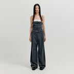 EENK EENK XICKY Waistband Layered Pants - Grey
