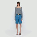 EENK EENK WECO Denim Biker Shorts - Denim Blue