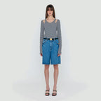 EENK EENK WECO Denim Biker Shorts - Denim Blue