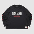 UMBRO Chant Mesh Graphic Logo Long Sleeve T-Shirt Black UR321CRL71