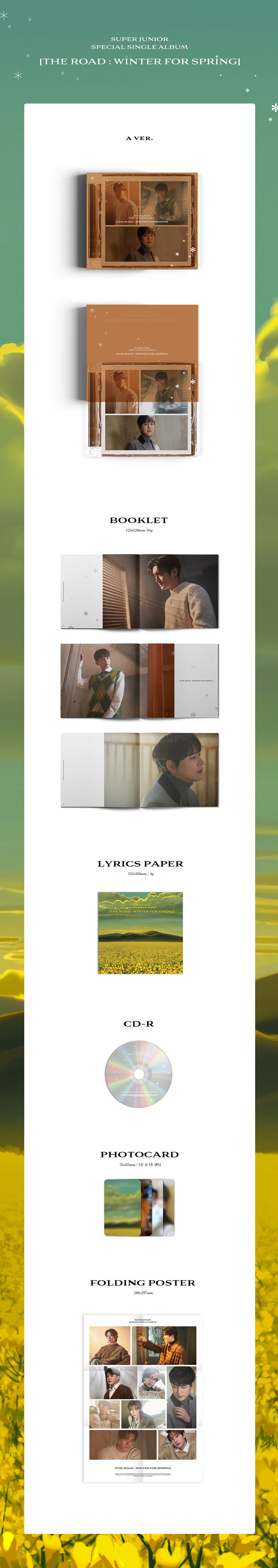 SUPER JUNIOR - The Road : Winter for Spring / Special Single Album (A ver.) detail 3