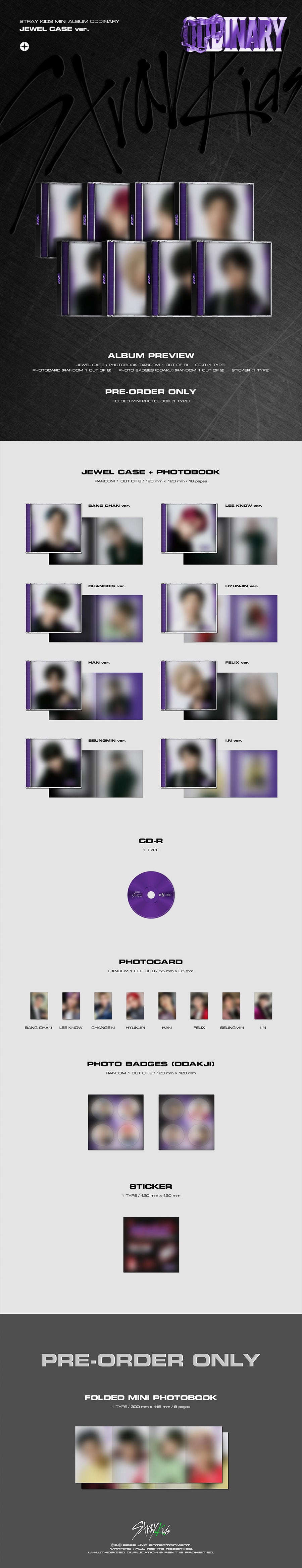 Strays Add Stray Kids - ODDINARY / Mini Album (JEWEL CASE ver.) – Seoul Selects