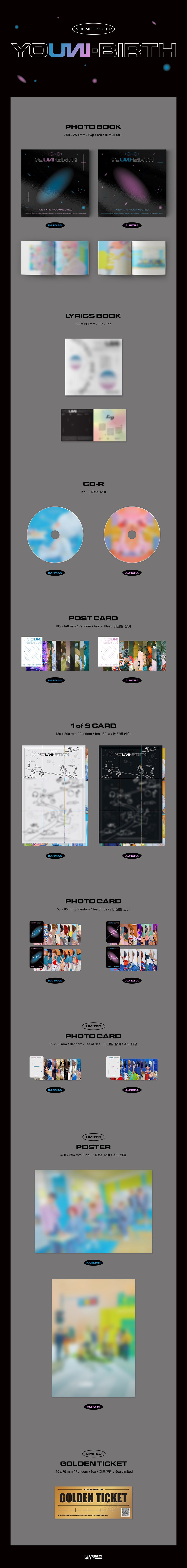 YOUNITE - YOUNI-BIRTH / 1st EP Album detail 3
