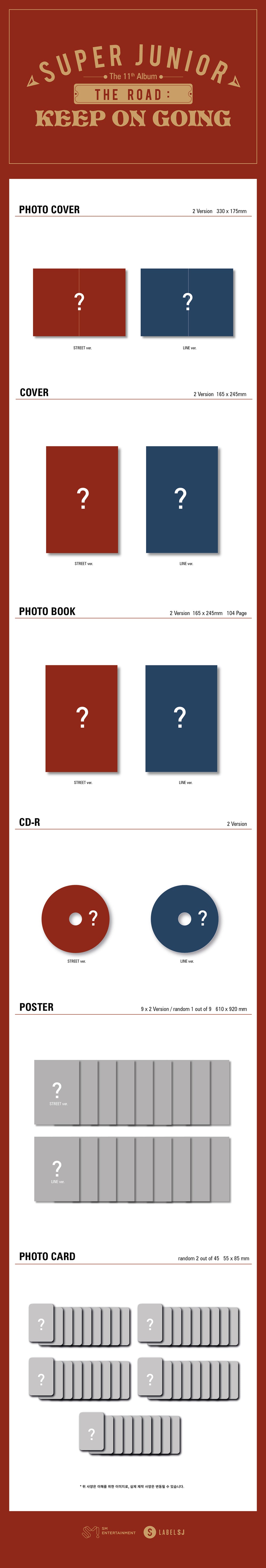 SUPER JUNIOR - The Road : Keep on Going / 11th Full Album Vol.1 detail 3