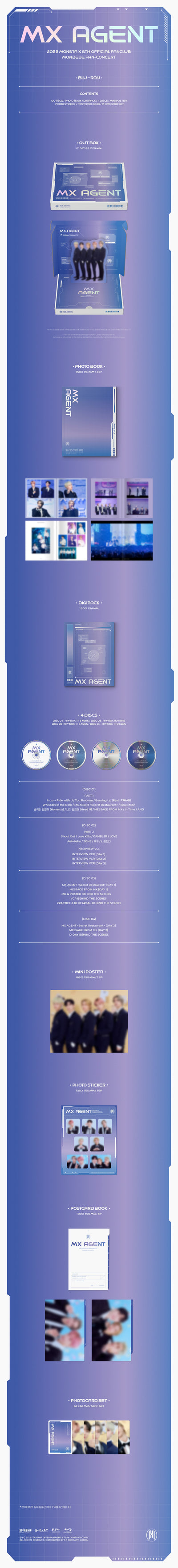 MONSTA X - 2022 6TH FANCLUB FAN-CONCERT [MX AGENT] BLU-RAY
