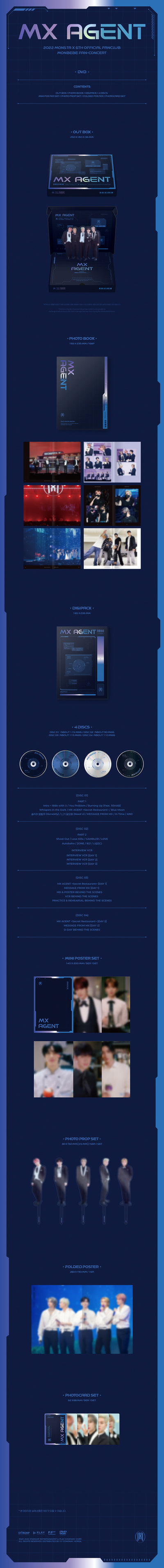 MONSTA X - 2022 6TH FANCLUB FAN-CONCERT [MX AGENT] DVD