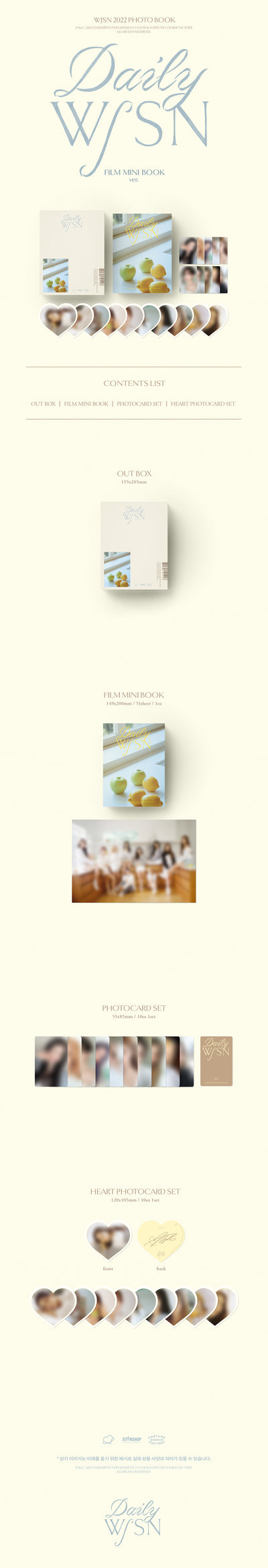 WJSN - 2022 Photobook DAILY WJSN (FILM MINI BOOK Ver.)