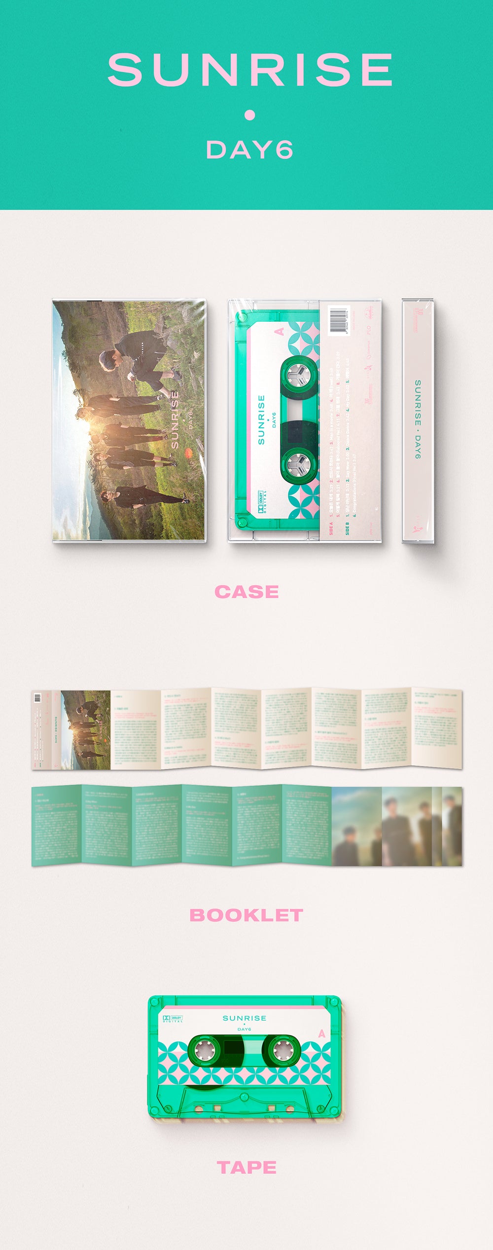 DAY6 - SUNRISE / 1st Full Album (cassette tape) detail 4