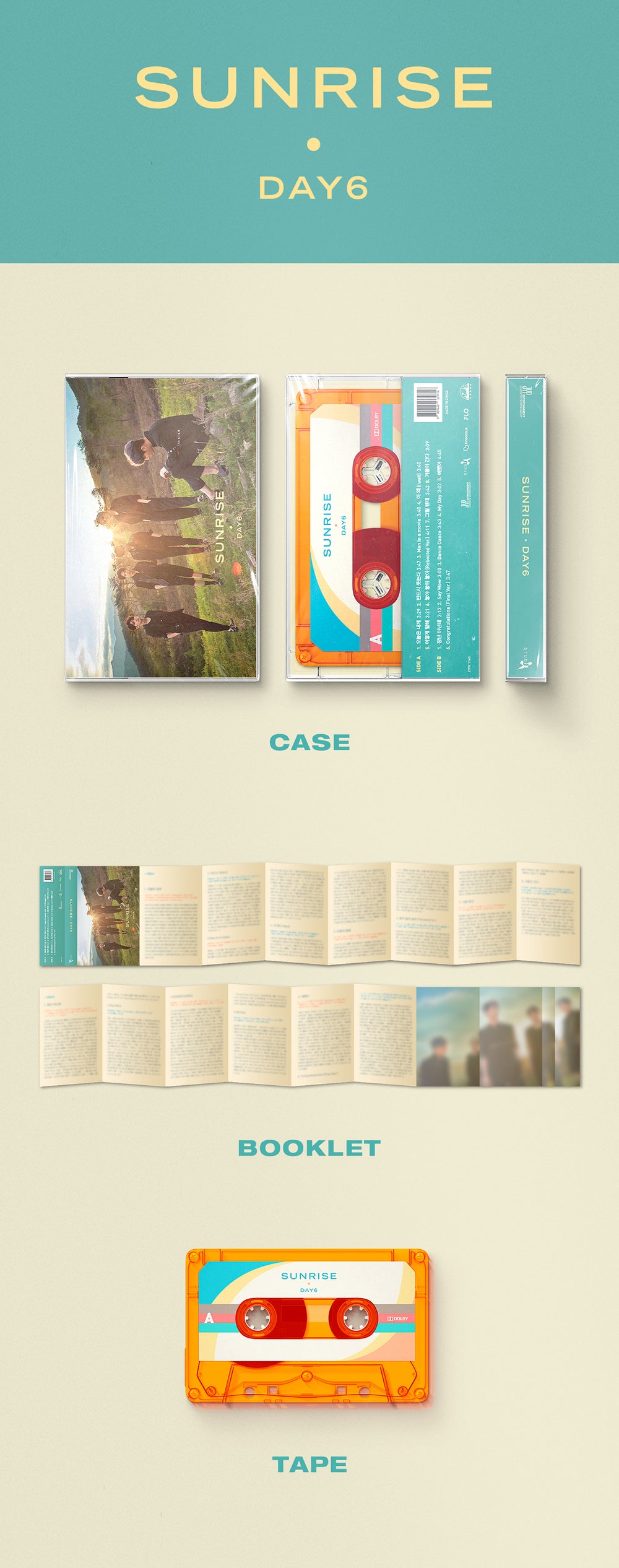 DAY6 - SUNRISE / 1st Full Album (cassette tape) detail 3