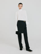 EENK ZEDIA Scarf Layered Pants - Black