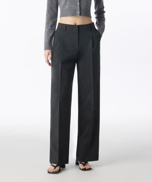 MUSINSA STANDARD WOMAN MUSINSA STANDARD WOMAN Slacks Charcoal Gray