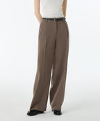 MUSINSA STANDARD WOMAN MUSINSA STANDARD WOMAN Slacks Waist Bandless [Light Brown]