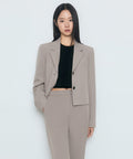MUSINSA STANDARD WOMAN MUSINSA STANDARD WOMAN Women's Crop Blazer Light Beige