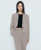 MUSINSA STANDARD WOMAN MUSINSA STANDARD WOMAN Women's Crop Blazer Light Beige