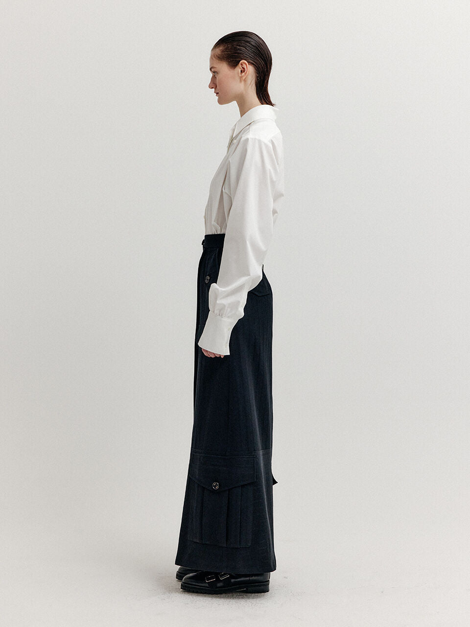 EENK EENK XEBBY Maxi Wrap Skirt - Black