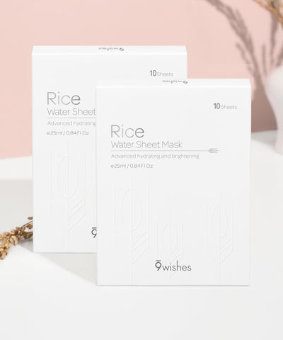 9WISHES Rice Water Sheet Mask 20 sheets