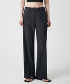 MUSINSA STANDARD WOMAN MUSINSA STANDARD WOMAN Slacks Wide Hidden Banding Gray