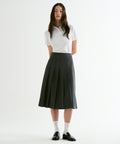MUSINSA STANDARD WOMAN MUSINSA STANDARD WOMAN Pleated Midi Skirt Medium Gray
