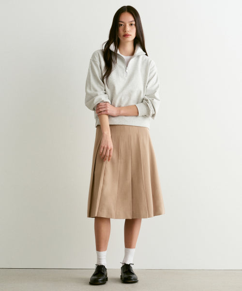 MUSINSA STANDARD WOMAN MUSINSA STANDARD WOMAN Pleated Midi Skirt Beige