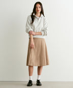 MUSINSA STANDARD WOMAN MUSINSA STANDARD WOMAN Pleated Midi Skirt Beige