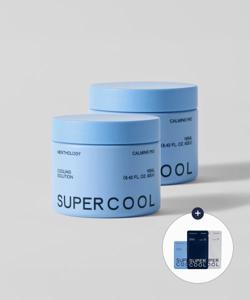 MENTHOLOGY [2pack] 60 sheets of super cool calming pad (+ 3 types of sachets)