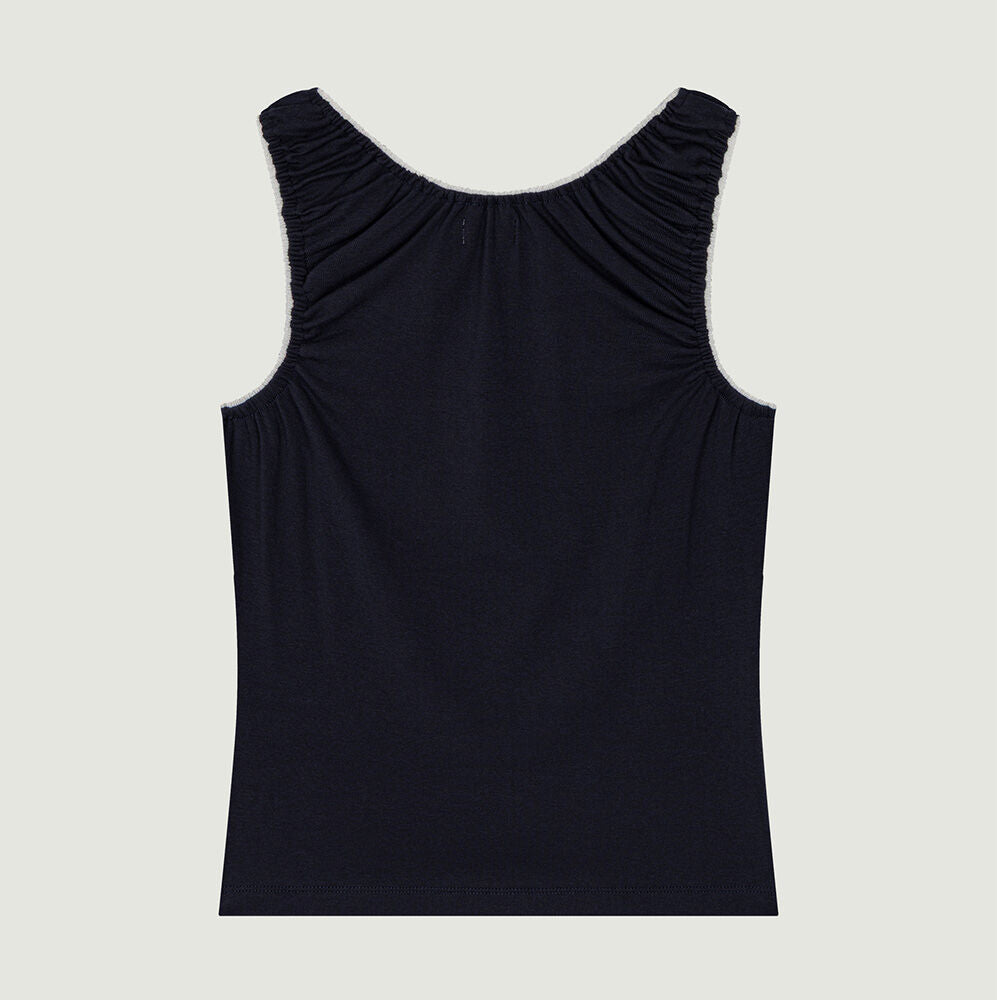 GROVE IKA SLEEVELESS TOP (NAVY)