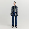 EENK EENK XENEVA Asymmetric Front Denim Pants - Dark Navy