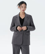MUSINSA STANDARD WOMAN MUSINSA STANDARD WOMAN Women's Basic Blazer Medium Gray